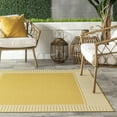 thumbnail image 4 of nuLOOM Asha Simple Border Indoor/Outdoor Area Rug, 5' x 8', Yellow, 4 of 9