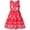 Red Snowflakes, variant on Girls Dress Halloween Costume Pumpkin Cosplay Party Dress 6 Years