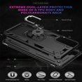thumbnail image 5 of Kaleidio Case For Samsung Galaxy S21 FE 5G [Hybrid Protector] Rubberized Shockproof [Ring Stand] 2-Piece Armor Cover [Black/Black], 5 of 7
