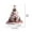 B, variant on 7.8 Inch Acrylic Christmas Tree Stand-Up Decor - 2D Tabletop Ornament with Gift and Reindeer Design for Home, Office, and Holiday Display