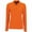 Orange, variant on SOLS Womens Perfect Long Sleeve Pique Polo Shirt