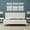Gloss White, variant on Cottage Style Solid Wood Platform Bed in Twin - Ebony (Black)