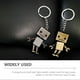 thumbnail image 5 of Robot Key Rings Metal Keychain for Keychains Assorted Ornament 2Pcs, 5 of 5
