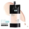 thumbnail image 1 of Maybelline Base Líquida Fit Me Matte + Poreless, Formato de Bolsillo, 112 Ivory Natural, 1.3 Onzas, 1 of 2