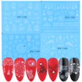 thumbnail image 1 of 4 piezas de pegatinas de uñas de agua de diseño de invierno Set árbol de Navidad arte de uñas calcomanía negro hojas de verano DIY manicura Slider NFSTZ1066-1113 Tan Jianjun unisex, 1 of 2