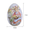 thumbnail image 2 of Mialoley Vintage Easter Tins, Cute Bunny Printing Metal Easter Eggshell Style Candy Box Containers, 2 of 3