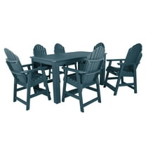 Highwood 7-pc Hamilton Dining Set - 42" x 72" Rectangle Table, Counter Height, Outdoor, Eco-friendly, Synthetic Wood