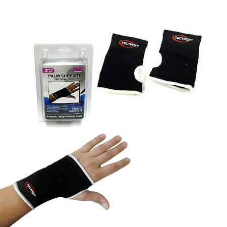 - 2 Palm Wrist Hand Brace Elastic Support Carpal Tunnel Tendonitis Pain Relief New