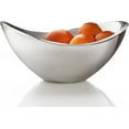 thumbnail image 2 of nambe Butterfly Bowl, Chilled Serving Dish for Side Dishes, Pasta, Guacamole, Prep-Ahead-Bowl Can Be Heated or Chilled, 9-Inch, Oven and Freezer Safe, Made of Metal Alloy Silver, 2 of 7