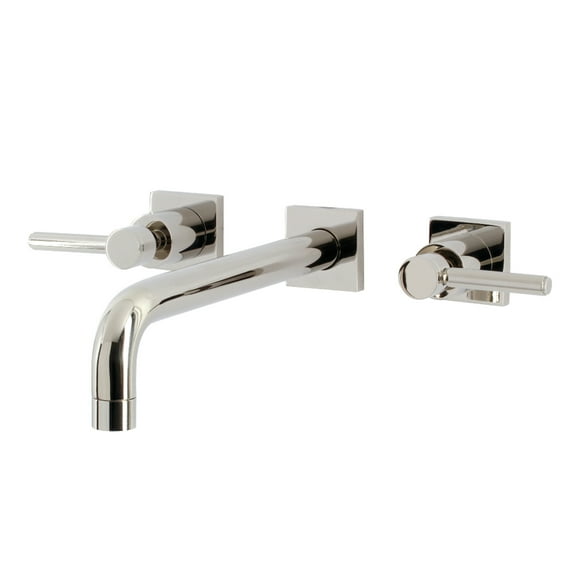 Kingston Brass KS6026DL Concord Two-Handle Wall Mount Roman Tub Faucet, Polished Nickel