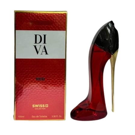 Diva Red Perfume for Women – Eau de Toilette Spray – 3.3 oz (100 ml) – Long-Lasting Fresh and Feminine Fragrance