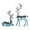 Blue, variant on Reindeer Figurines Resin Sculpture Christmas Tabletop Ornaments, Electroplated Deer Statue for Home Living Room Office Decor,Xmas Animal Centerpiece Showcase Art Piece for Holiday Decoration