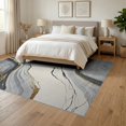 thumbnail image 3 of ODIKA Brindle Spotted Abstract Inspired Marbled Swirl Field Distressed Foldable Easy Care for Queen Size Bedroom, Under Bed, Master Suite, 3 of 7
