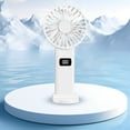 thumbnail image 6 of MERILER Digital Display Folding Fan USB 5-speed Rechargeable Small Fan Portable Handheld Fan (1x Portable Fan), 6 of 7