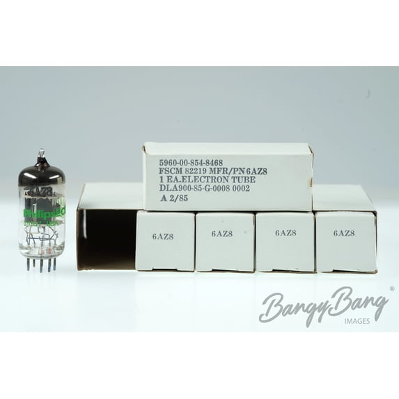 5 Vintage 6AZ8 Philips Premium Tube Valve - BangyBang Tubes