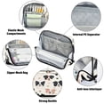 thumbnail image 4 of Standing Pencil Case with Base Large Capacity Stationery Pouch Pen Bag with Zipper for Women Men Dog Head and Paw Prints, 4 of 7