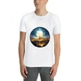 thumbnail image 3 of Men Oversize T-ShirtMoon Summer Casual Short Sleeve Crew Neck Loose Tee Tops XS-5XL, 3 of 5