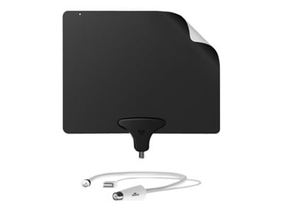 Mohu Leaf 50 Amplified Indoor HDTV Antenna w/ Jolt Switch In-Line Amplifier and 12 Ft. Coaxial Cable