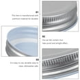 16Pcs 70mm Practical Air Tight Onepiece Type Tinplate Secure Mason Jar