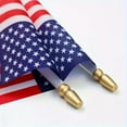 thumbnail image 4 of Flag Hand-Waved Flagpole - Wooden Pole with Gold Tip, 4 of 8