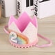 thumbnail image 2 of Adorables sombreros de cumpleaños para bebés, cumpleaños, corona de arco iris, diadema, suministros para fiestas, accesorio para fotos (blanco y arcoíris, encaje rosa, 2 estilos), 2 of 4