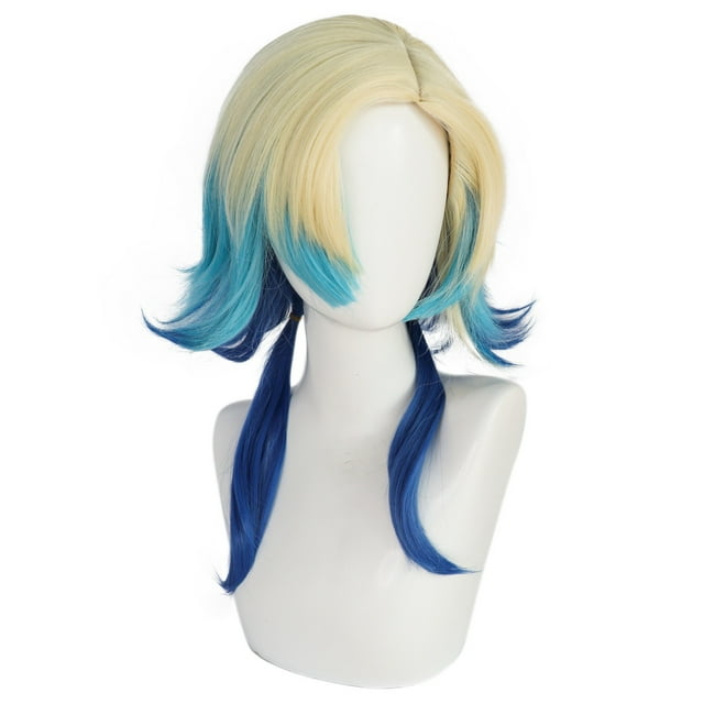 Peluca para cosplay Blues Locks, pelo sintético Michaels Kaisers, 57 cm
