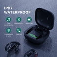 thumbnail image 4 of Auriculares Bluetooth con ganchos para la oreja, auriculares con estuche de carga y pantalla digital LED, micrófono incorporado, auriculares impermeables IPX7, auriculares con sonido de graves,, 4 of 7