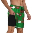 thumbnail image 3 of Gaeub Cute Santa Mens Swim Trunks Stretch Beach Shorts Quick Dry for Men Swim Shorts Swimwear with Pockets- XX-Large, 3 of 9