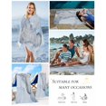 thumbnail image 5 of Marble Blue Beach Towels Oversized Super Absorbent, Modern Abstract Ink Painting Luxury Lightweight Bath Towel Quick Dry Sets For Bathroom/Pool/Rv Camping/Beach Play/Gym Room/Picnic 35"x70", 5 of 8