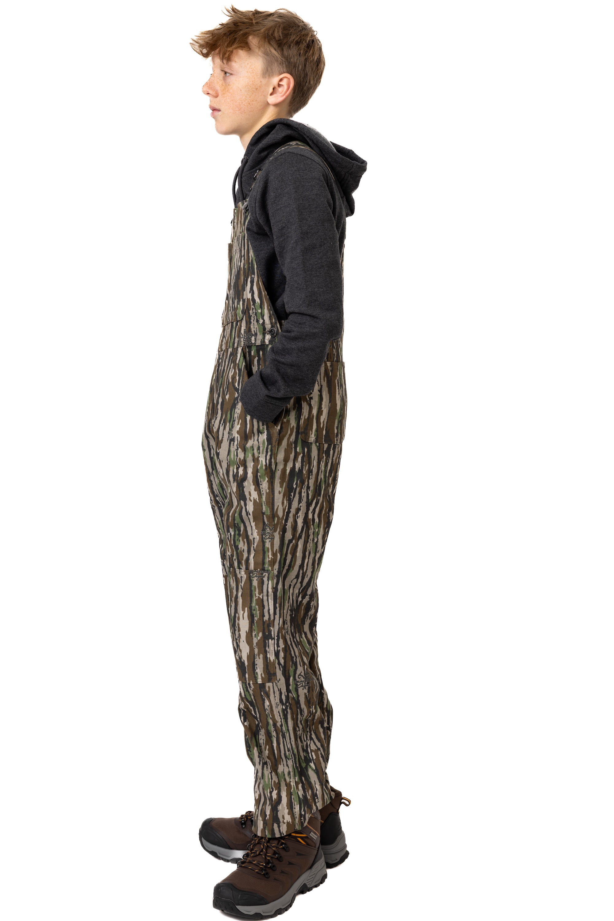 Realtree Youth Hunting Bib Overalls Hardwoods Camo