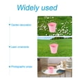 LOLIPPYY Set of 4 Metal Flower Pots, Retro Iron Buckets for Indoor and ...