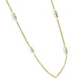 thumbnail image 2 of Pompeii 2 Ct Marquise Diamond Station Necklace in 14k White or Yellow Gold 18" Length, 2 of 2