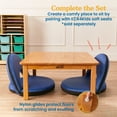 thumbnail image 4 of ECR4Kids 30in x 30in Square Hardwood Table with 14in Legs, Childrens Furniture, Honey, 4 of 9