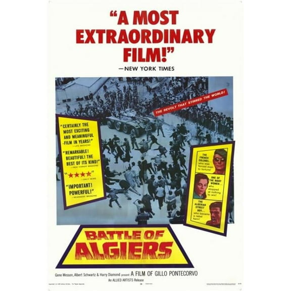 The Battle of Algiers Movie Poster Print (27 x 40)