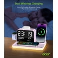 thumbnail image 4 of Wireless Charging Station Acer 7-in-1 30W with LED Clock, 4 of 9