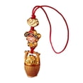 thumbnail image 3 of Llavero , accesorios ligeros para bolso, correa para teléfono con dije de cubo dorado, 3 of 8