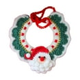 thumbnail image 2 of Christmas Pet Scarf, Christmas Pet Collar, Hand Woven Wool Dog Neck Ornament, Multicolor Holiday Decoration for Pets, 2 of 7