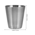 thumbnail image 5 of OUNONA Portable Stainless Steel Wine Cup for Camping Barbecue and Parties Silver Mini Size 10pcs, 5 of 8