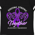 thumbnail image 4 of Inktastic Staying Strong Together Alzheimer's Awareness Purple Ribbon Boys or Girls Toddler T-Shirt, 4 of 5