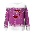 thumbnail image 4 of WITORNTS Déguisements de Noël en Liquidation, T-Shirt Imprimé de Mode pour Femmes, Blouse à Manches Longues, Hauts Décontractés à Col Rond, Chandails à Capuchon, 4 of 4