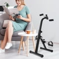 thumbnail image 2 of PTOOTP - Pedaleador de ejercicio ajustable para pies, bicicleta de ejercicio para debajo del escritorio, equipo de fitness para brazos y piernas para personas mayores, 2 of 7
