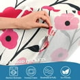 thumbnail image 4 of Yayeee Kitchen Valance Rod Pocket 54" x 18" Living Room Window Curtain, Pink Floral, 4 of 6