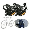 thumbnail image 2 of Multi-Purpose Bicycles Pedals Bike Pedals with Toe Clip and Straps for Exercise Bike, Bike and Outdoor Bicycles, 2 of 9