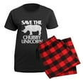 thumbnail image 5 of CafePress - Save The Chubby Unicorn Women's Dark Pajamas - Women's Short Sleeve Print T-Shirt and Pants Dark Cotton Pajama Set, 5 of 7
