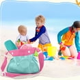 thumbnail image 6 of Darzheoy Mesh Beach Bag Beach Toy Storage Tote Bags Kids Seashell Collecting Bag Colorful Swimming Accessories Storage Bag with Adjustable Straps for Boys Girls, 6 of 6