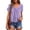 Purple, variant on Fgnfyis T Shirts for Women Women's Casual Summer T Shirts Short Sleeve V Neck Tops Womens Tops White S