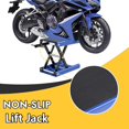 thumbnail image 3 of Ktaxon Motorcycle Lift Stand,1100 lbs Motorcycle Scissor Lift Jack, Steel Lift for Dirt Bikes, ATVs & Scooters, Blue, 3 of 7