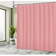 thumbnail image 5 of Ambesonne Abstract Shower Curtain, Simplistic and Ornamental, 69"Wx84"L, Dried Rose and Pale Pink, 5 of 5
