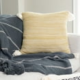 thumbnail image 3 of Elsie & Zoey Necalli 18X18" Reversible Striped Cotton Throw Pillow for Women, 3 of 7
