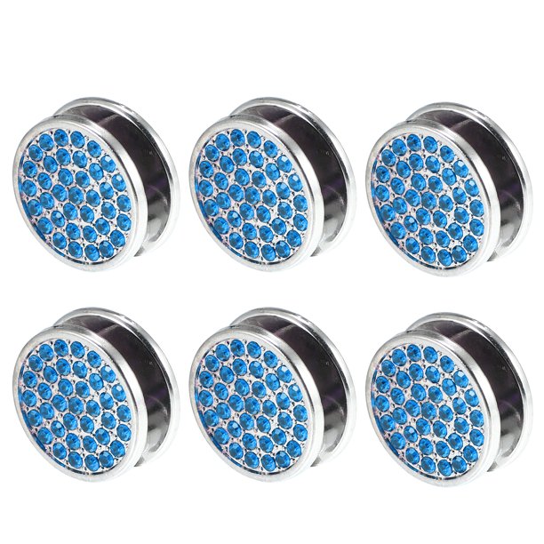 6uds 22mm Costoso Coche Tablero Ganchos Almacenamiento Ganchos Coche Accesorios Cielo azul